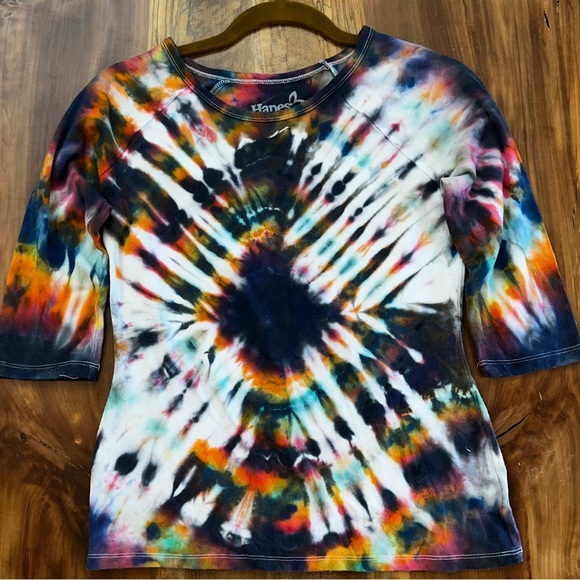 New Hanes ComfortSoft base shirt custom tie dye - Picture 2 of 2